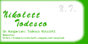 nikolett todesco business card
